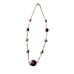 925 Sterling Silver Pearls & Polished Stone Necklace