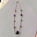 925 Sterling Silver Pearls & Polished Stone Necklace