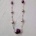 925 Sterling Silver Pearls & Polished Stone Necklace