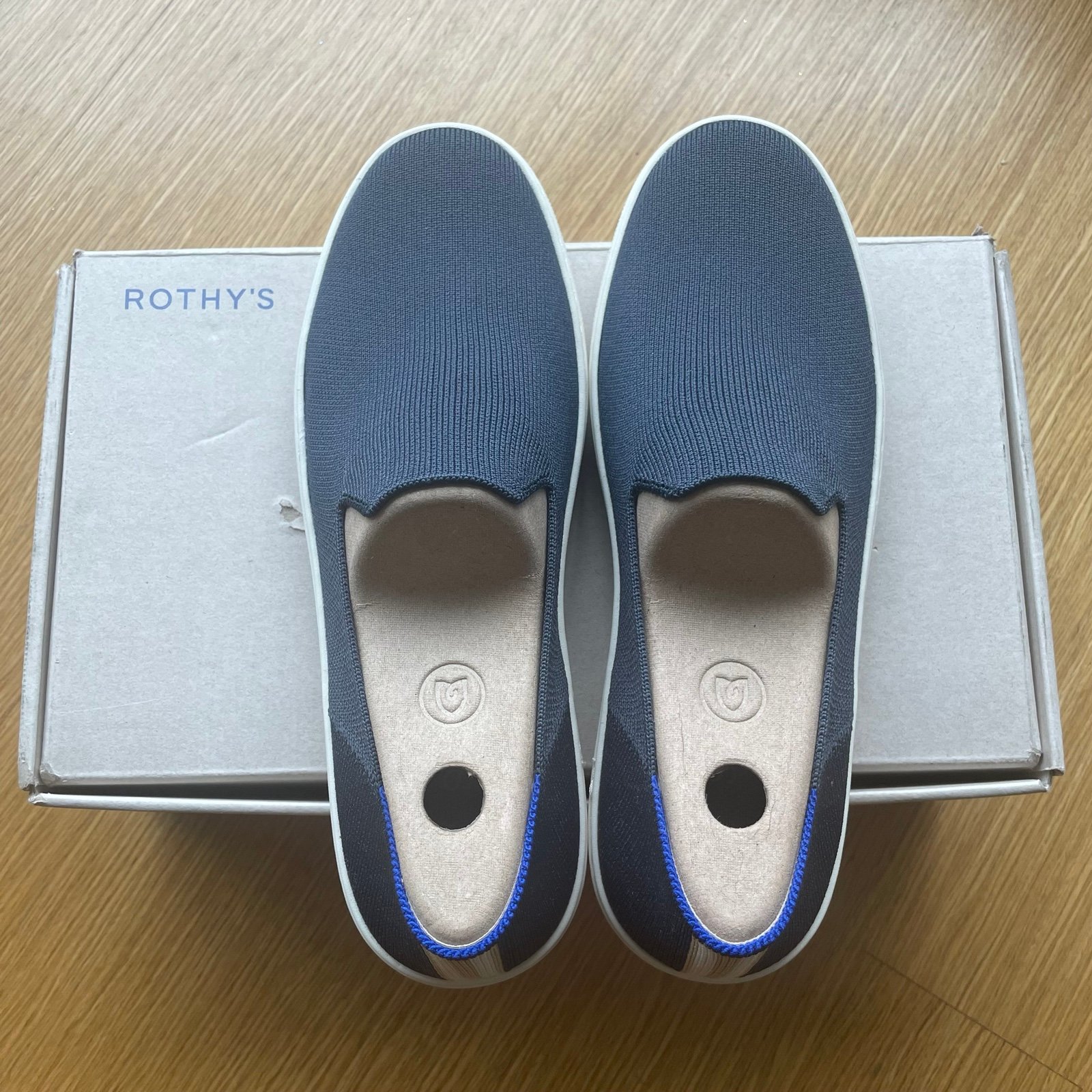 Rothy’s The Original Slip On Sneaker Navy Size 9 Women NIB NEW