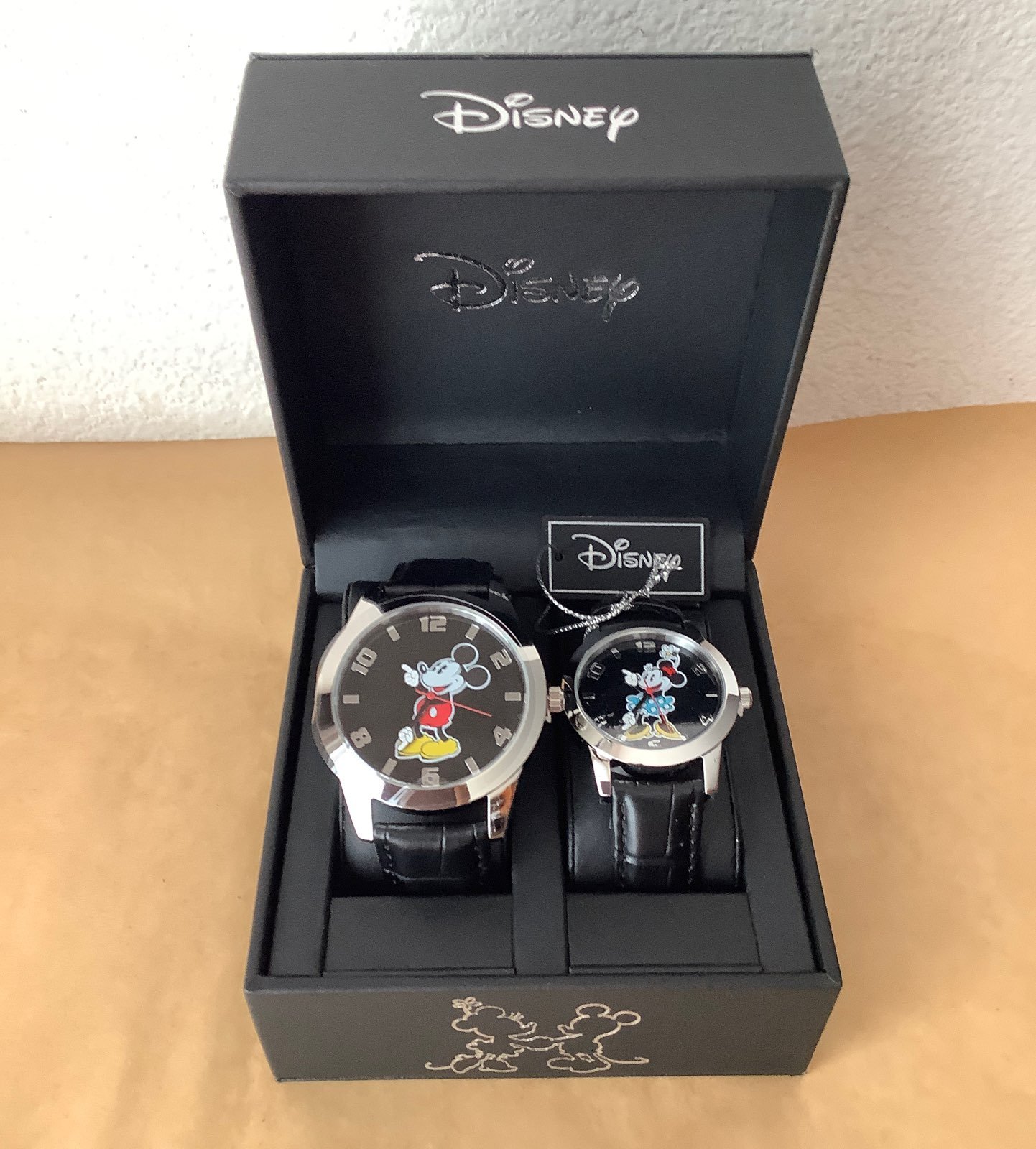 His & Hers Set of Leather Strap Watches