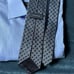 Ermenegildo Zegna Tie 100% Silk Geometric Metallic Sheen Quiet Luxury