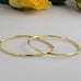 14K Yellow Gold Large Twisted Hoop Earrings, 50mm