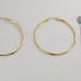 14K Yellow Gold Large Twisted Hoop Earrings, 50mm