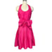 Sara Campbell Vintage 1980s Pink Silk Halter Midi Dress| Size 8