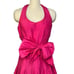 Sara Campbell Vintage 1980s Pink Silk Halter Midi Dress| Size 8