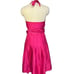 Sara Campbell Vintage 1980s Pink Silk Halter Midi Dress| Size 8