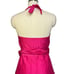 Sara Campbell Vintage 1980s Pink Silk Halter Midi Dress| Size 8