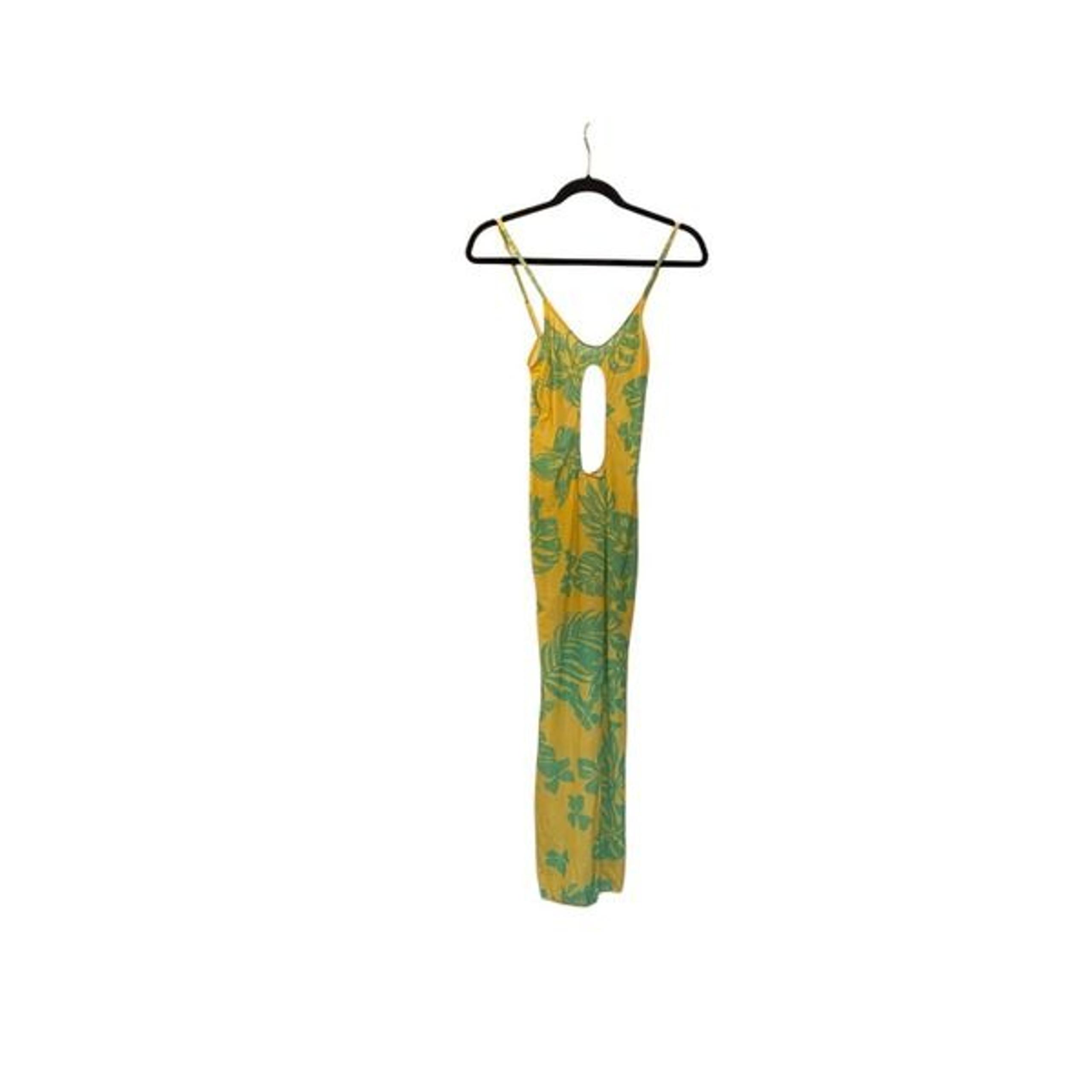 Fashion, nova women’s, sheer, lightweight, palm, tree, print, cover-up, size sma