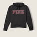 Vs Victorias Secret Pink Campus Cowl Neck Sweater Jacket Top Grey Plaid Foil XXL