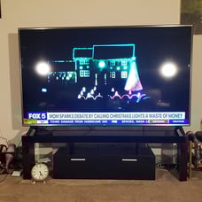 NEW Modern LED TV Stand for up to 75 inch TV, High Glossy Entertainment Center
