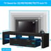 NEW Modern LED TV Stand for up to 75 inch TV, High Glossy Entertainment Center
