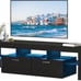 NEW Modern LED TV Stand for up to 75 inch TV, High Glossy Entertainment Center