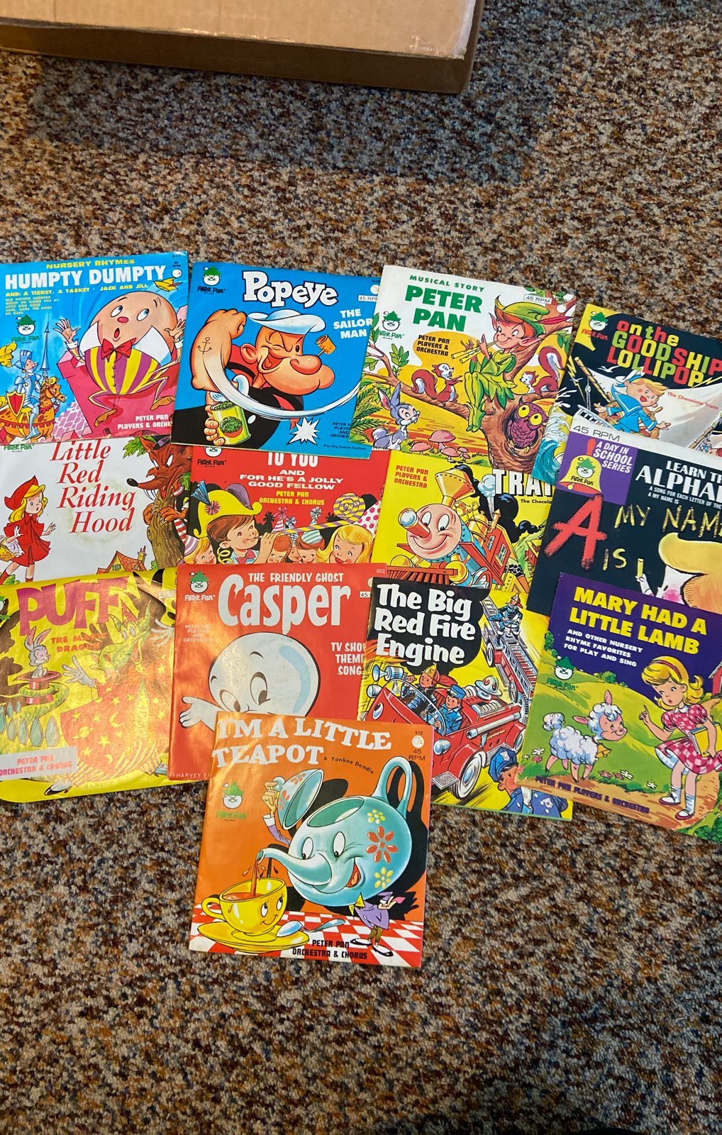 13 Vintage Children's 45s