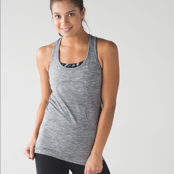 Lululemon swiftly tank gray size 8