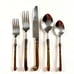 Flatware Stainless Coiled Bronze Service for 8 • 40 Pieces INDIA VINTAGE
