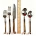 Flatware Stainless Coiled Bronze Service for 8 • 40 Pieces INDIA VINTAGE