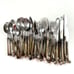 Flatware Stainless Coiled Bronze Service for 8 • 40 Pieces INDIA VINTAGE