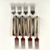 Flatware Stainless Coiled Bronze Service for 8 • 40 Pieces INDIA VINTAGE