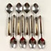 Flatware Stainless Coiled Bronze Service for 8 • 40 Pieces INDIA VINTAGE