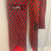 Hermes Light Red Silk Tie with Gray Belt Buckle Pattern