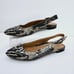 Vionic JADE BOA Snake Print Pointed Toe Sling Back Flats US Size 8.5