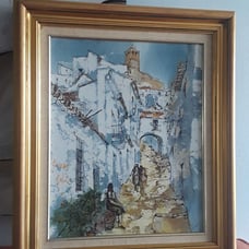bernard dufour oil on canvas board paint