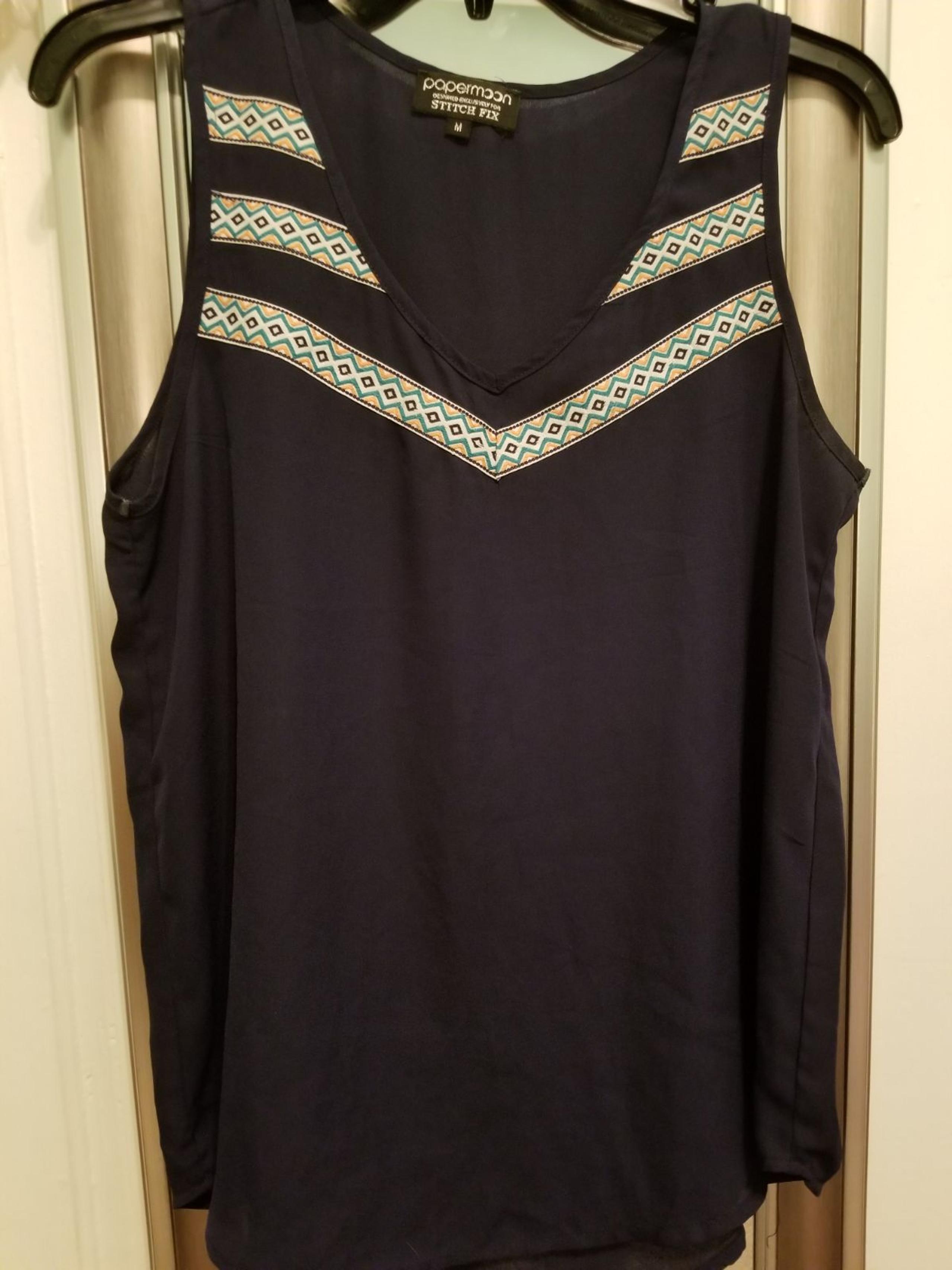 Papermoon Navy Blue Tank
