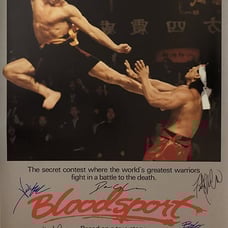 Bloodsport Signed Movie Poster