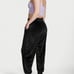 PINK Black Velvet Pants