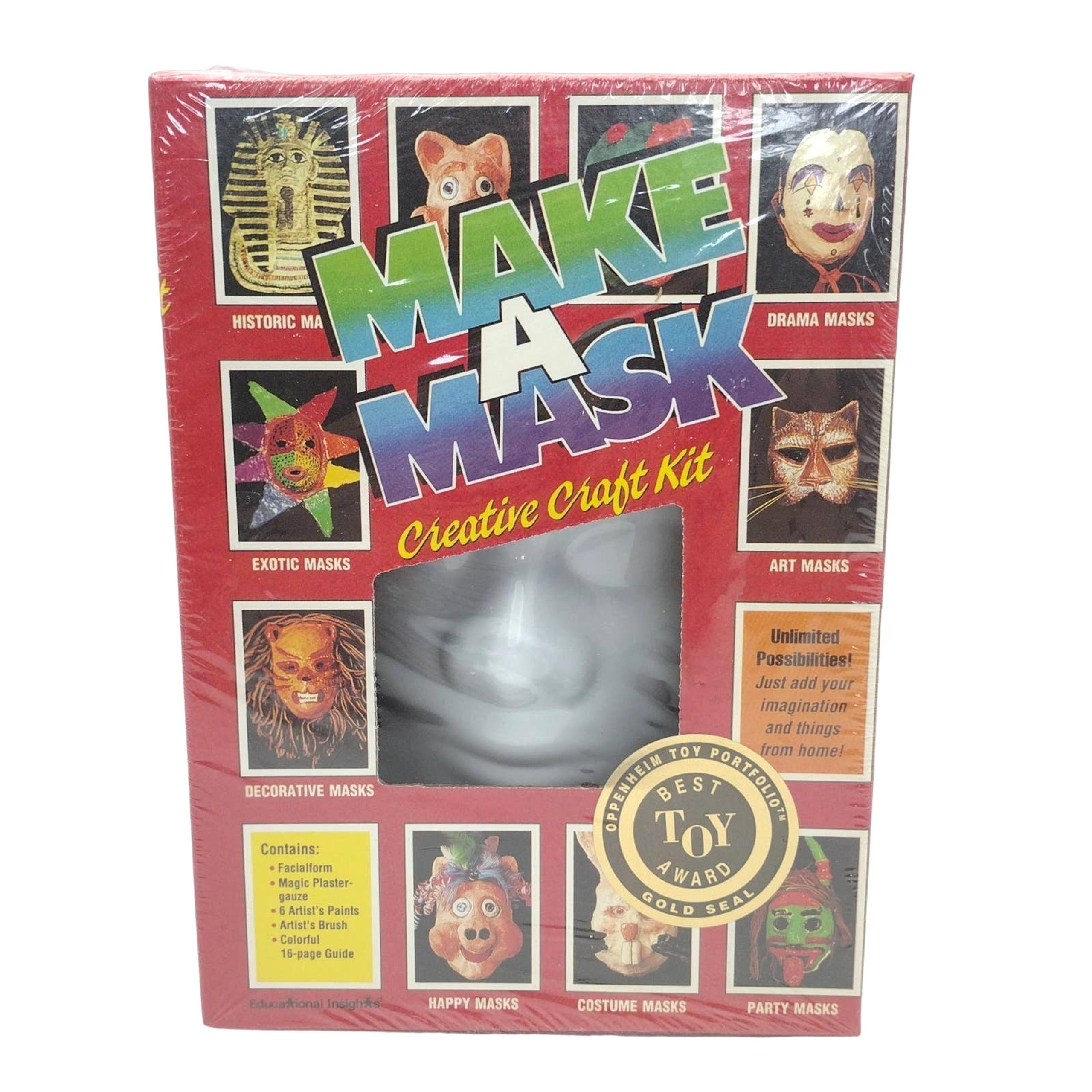 Educational Insights 1988 New Sealed Make A Mask Creative Craft Kit Set Best Toy