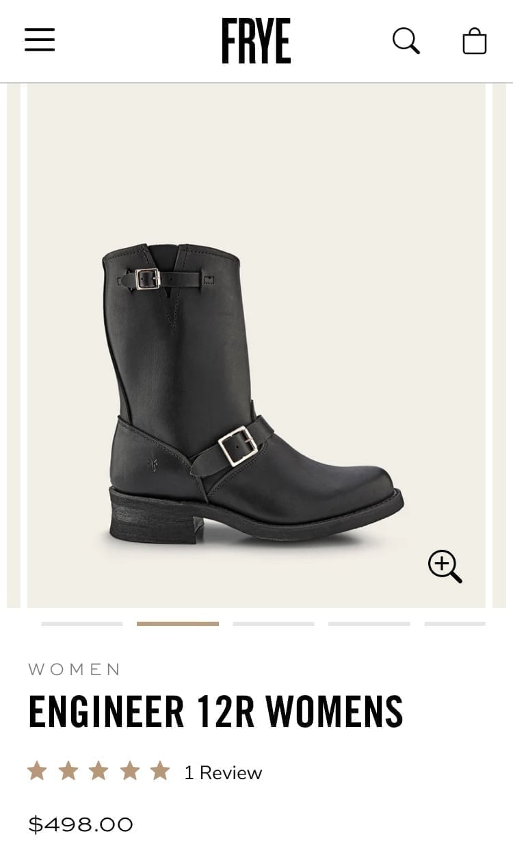 Frye Engineer 12R Boots in black -women’s size 8 1/2
