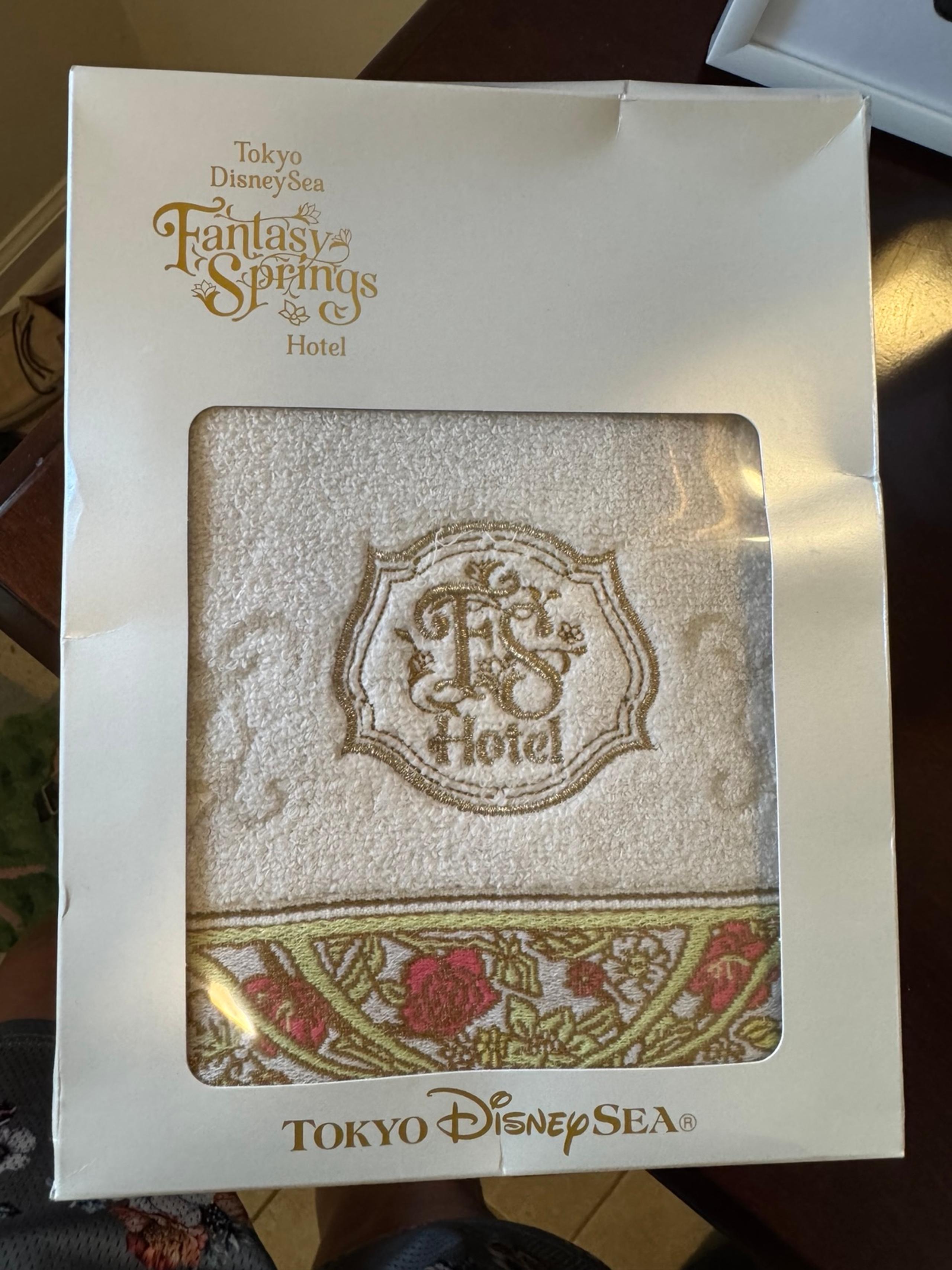 Tokyo Disney fantasy springs hotel towel boxed
