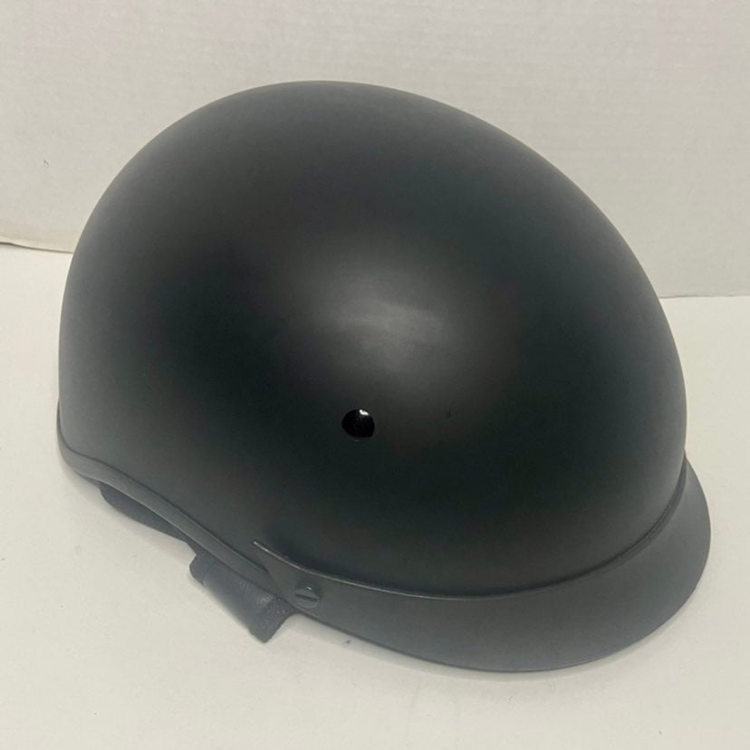 AFX FX-72 Half Helmet Flat Black Large W/ Clear Shield Visor DOT Certified