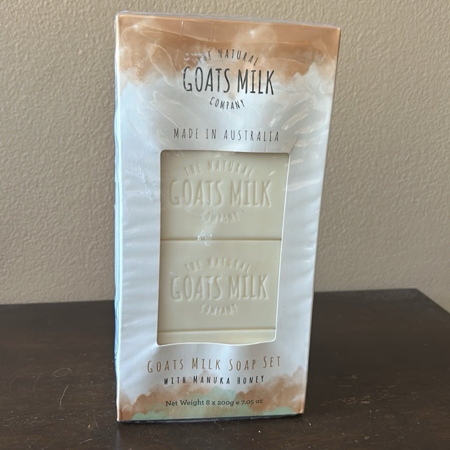 8x The Natural Goats Milk Co Goats Milk Bar Soap Manuka Honey Made In Australia