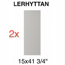 (2)x IKEA LERHYTTAN 15x41 3/4 cover side panel 503.532.35