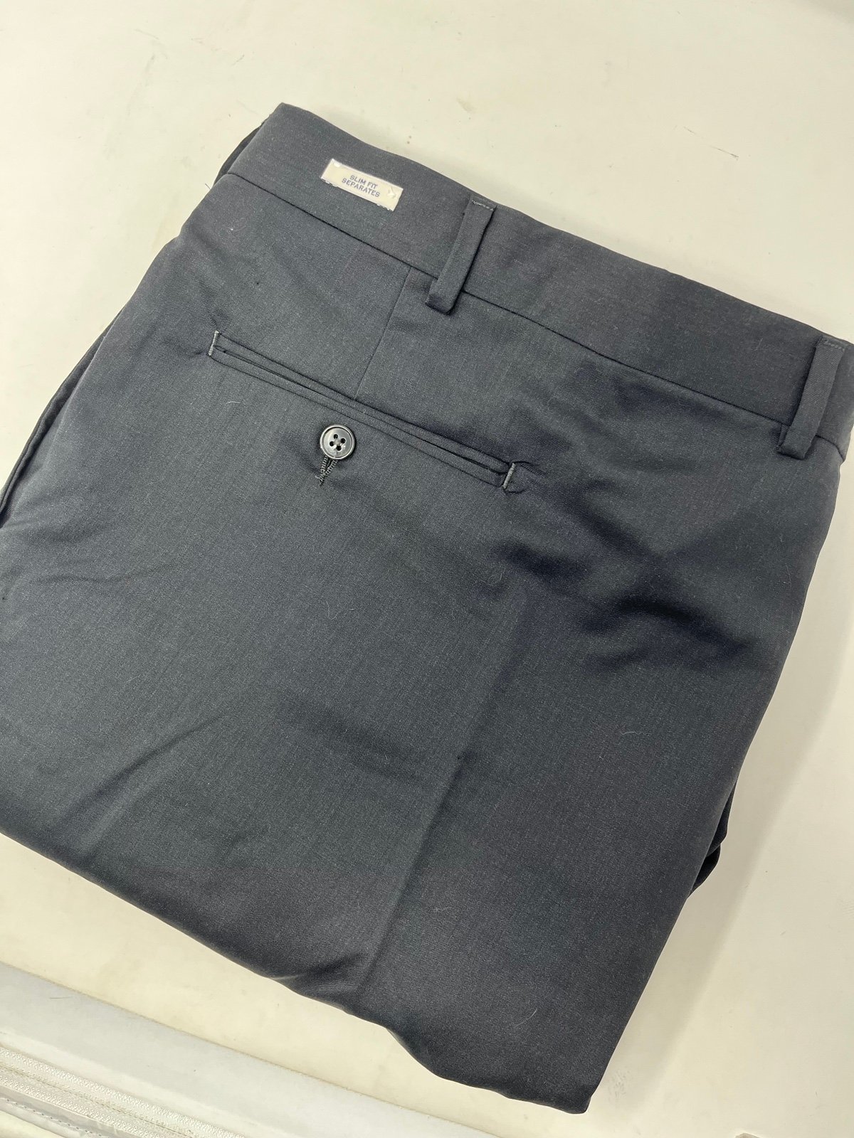 NWT Joe Joseph Abboud Dress Pants Mens 46R Blue Slim Fit Check Straight Leg GHO9