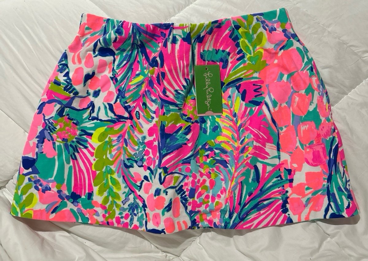 LILLY PULITZER Madison Skort in Gumbo Limbo NWT