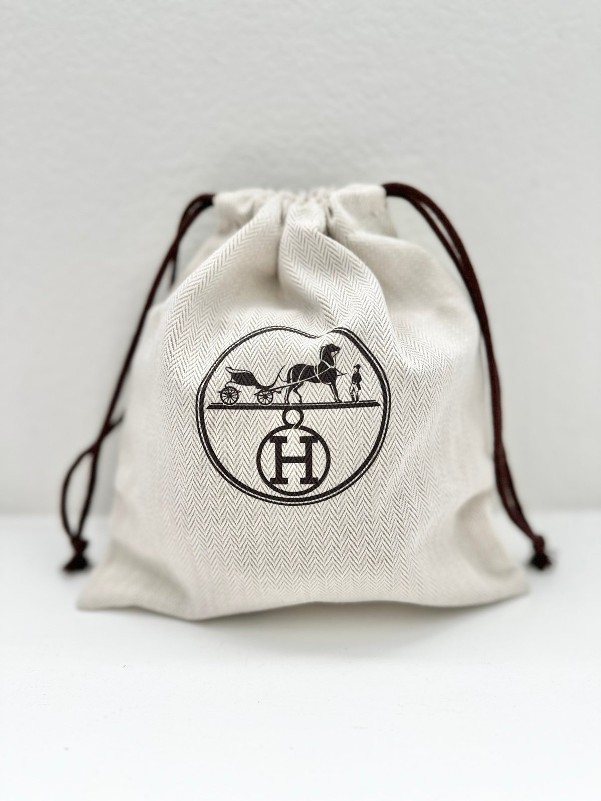 Authentic Hermes Small Dust Bag 8.5 x 7.75 IN