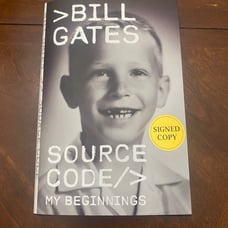 Source Code: My Beginnings Signed Autographed Book by Bill Gates - MINT
