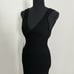 Torn by Ronny Kobo NWT Madi Open-Back Curve Hugging Knit Maxi Dress Black Size M