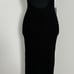 Torn by Ronny Kobo NWT Madi Open-Back Curve Hugging Knit Maxi Dress Black Size M