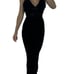 Torn by Ronny Kobo NWT Madi Open-Back Curve Hugging Knit Maxi Dress Black Size M