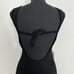 Torn by Ronny Kobo NWT Madi Open-Back Curve Hugging Knit Maxi Dress Black Size M