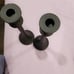 2 Black Candle Stand 14 1/4 in height