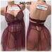 victoria secret babydoll 34D, panty OS