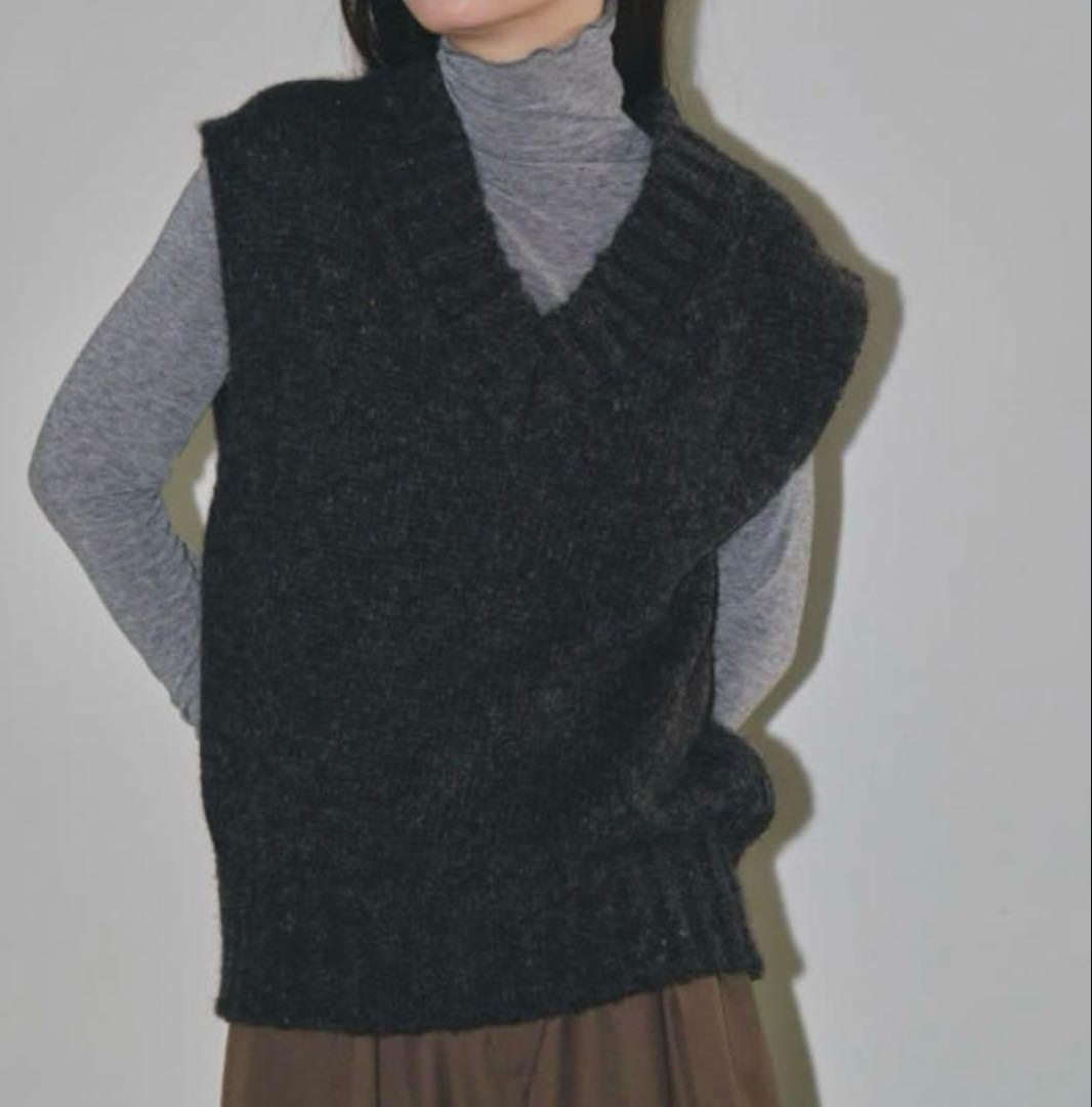 誠実 TODAYFUL】Mottle Vest Knit Yarn トップス