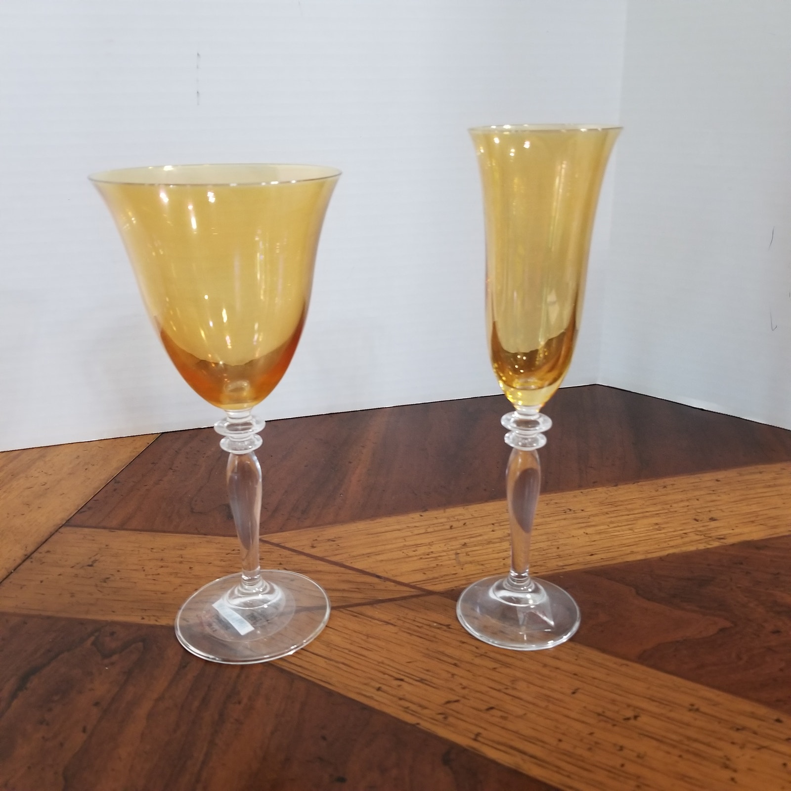 Two wine glasses Pier 1 and Rona Slovakia