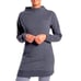 Gymshark Sweater Sweatshirt Top Grey Mock Neck Long Sleeve Pockets Size Medium