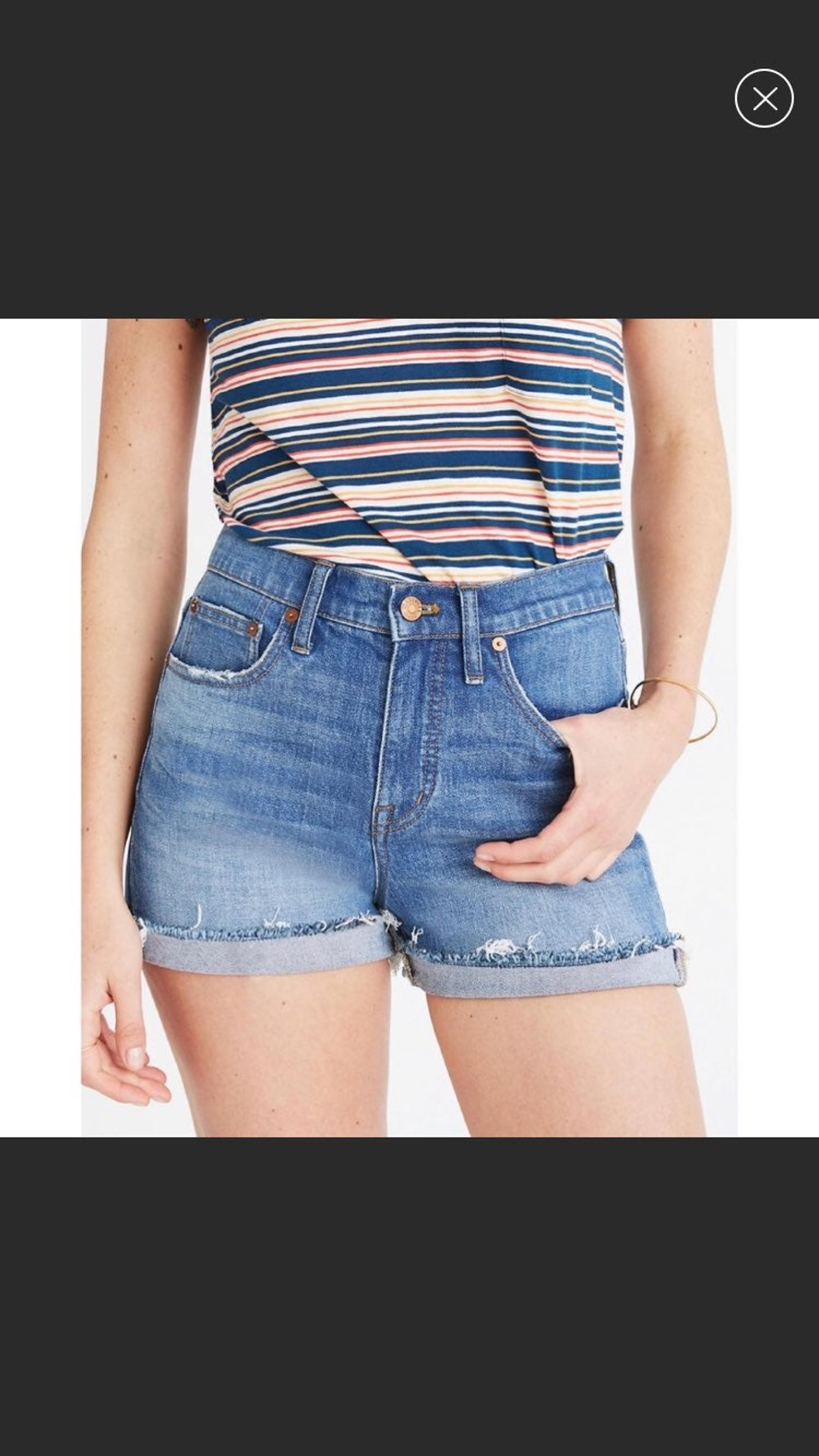 Madewell high rise denim shorts SZ 23